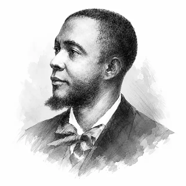 Portrait dessiné de Louis-Joseph Janvier.